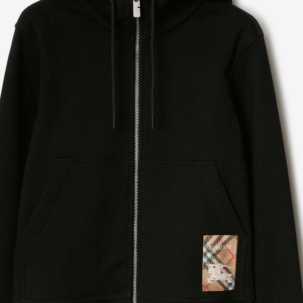 Burberry Sudadera en algodón con etiqueta Check capucha y cremalleraPrecio 640 00 € Tienda
