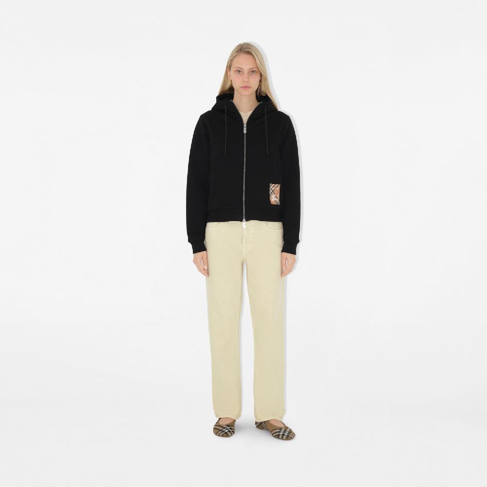 Burberry Sudadera en algodón con etiqueta Check capucha y cremalleraPrecio 640 00 € Tienda