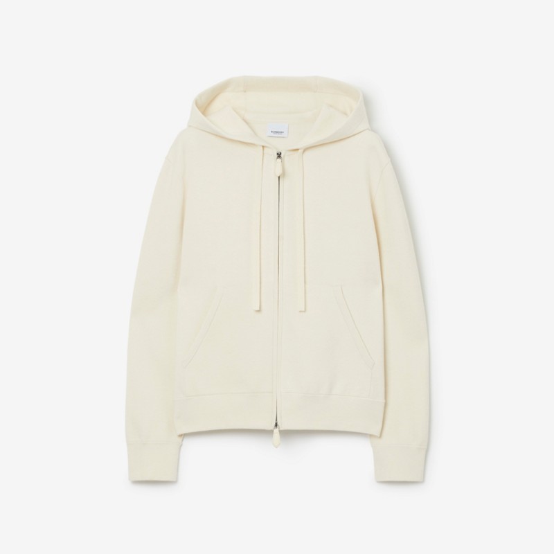 Burberry Sudadera en mezcla de cachemir con cremallera y capuchaPrecio 1.050 00 €