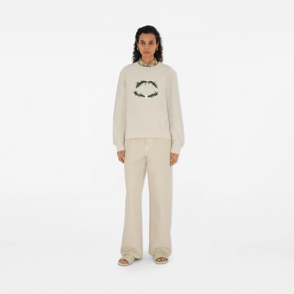 Burberry Sudadera en mezcla de algodón con logotipo y cardosPrecio 690 00 € Oferta especial