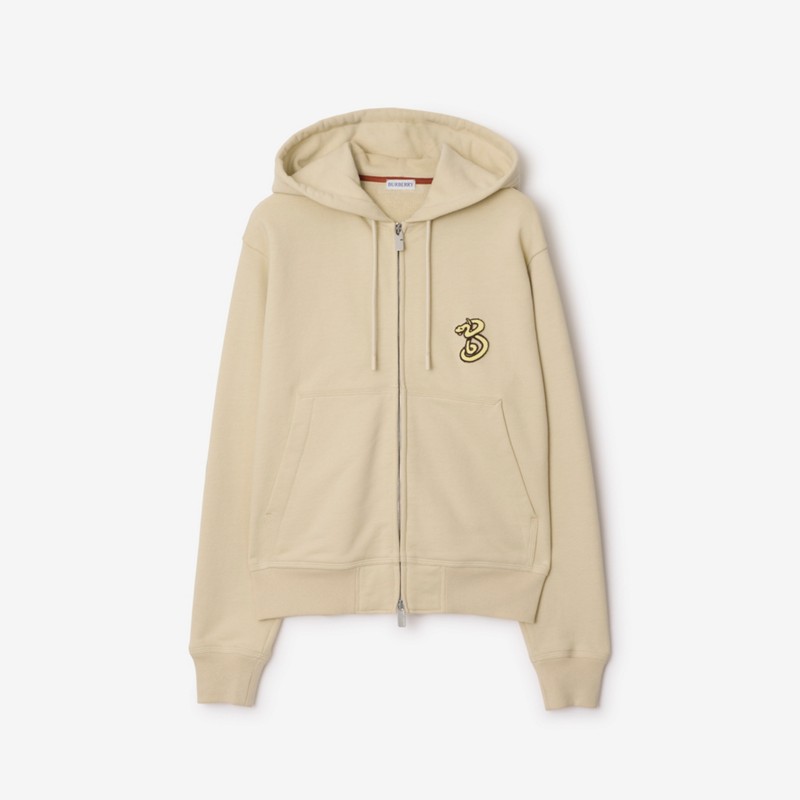 Burberry Sudadera en algodón con cremallera capucha y motivo B SnakePrecio 790 00 € Año Nuevo Lunar Último día