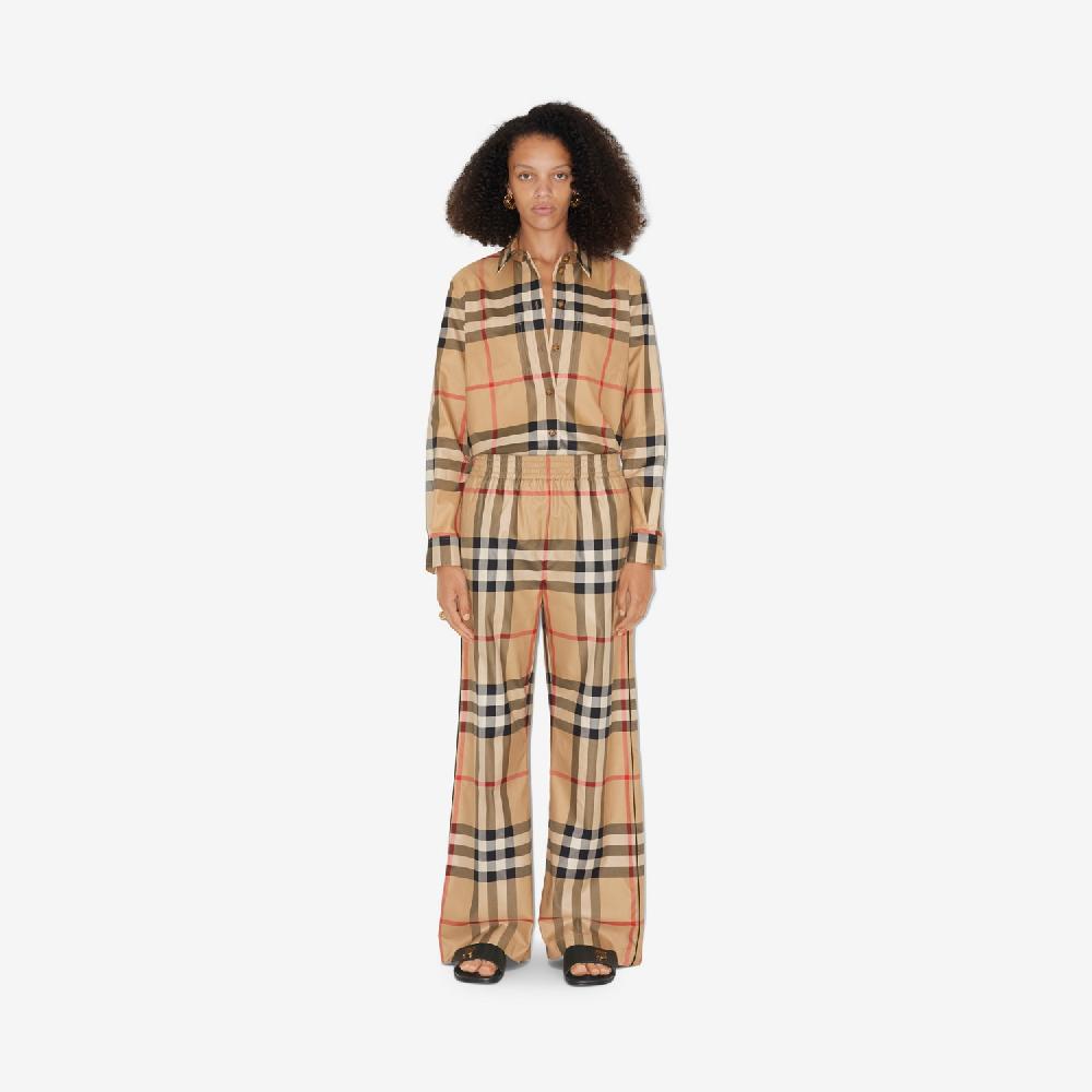 Burberry Pantalones en algodón CheckPrecio 650 00 € Oferta especial de fábrica