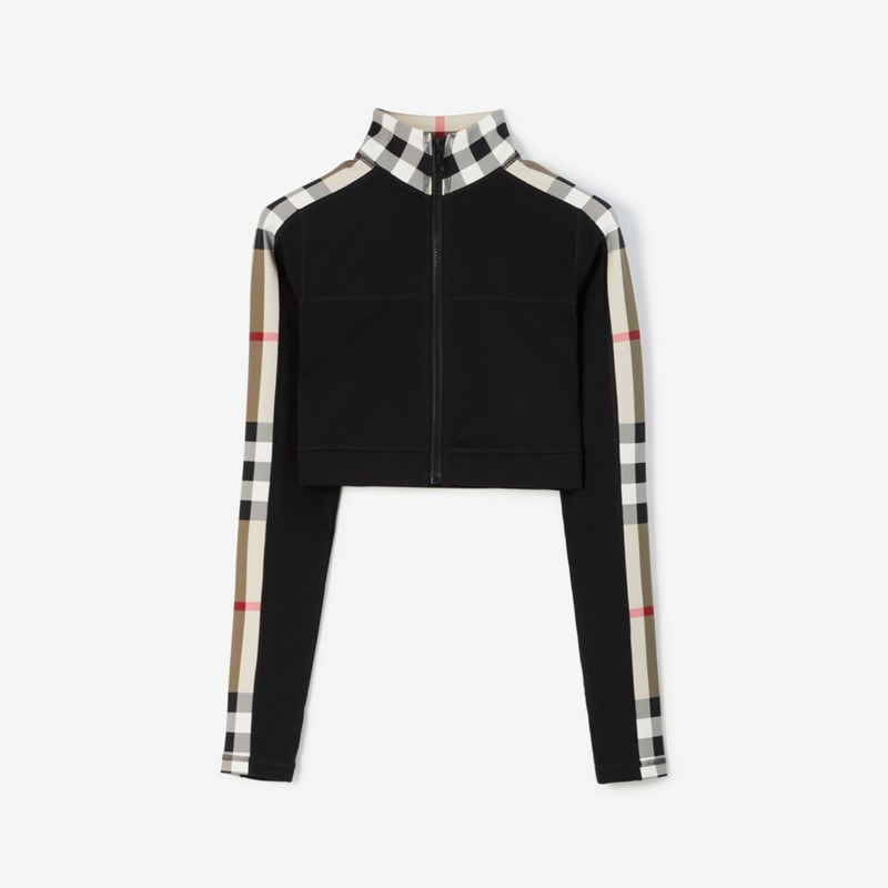 Burberry Chaqueta en tejido jersey elástico con paneles CheckPrecio 550 00 € En línea