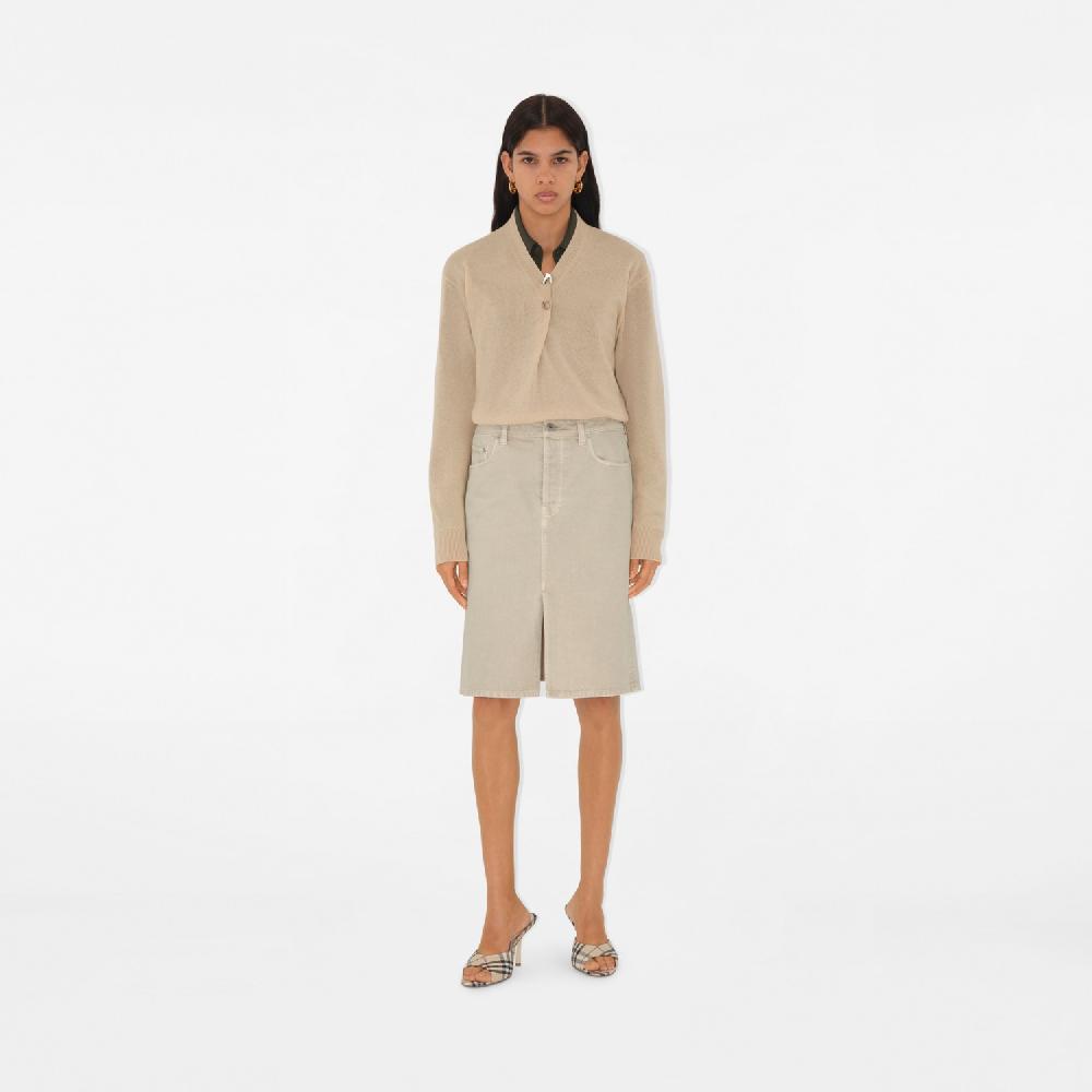 Burberry Zuecos Mews con tacón alto en mezcla de lino CheckPrecio 590 00 € Superdescuento