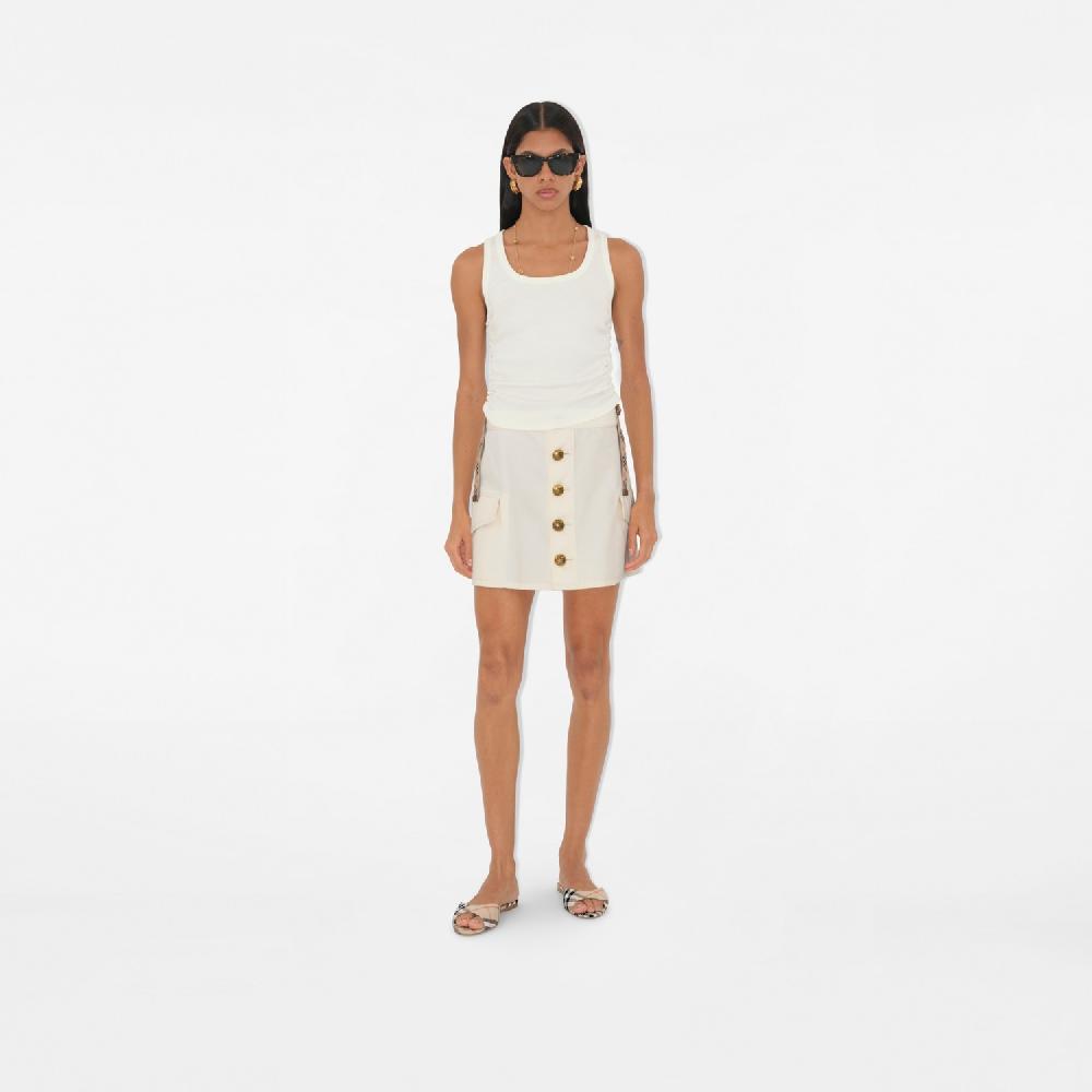 Burberry Sandalias pala Mews en mezcla de lino CheckPrecio 490 00 € Novedades Grandes descuentos