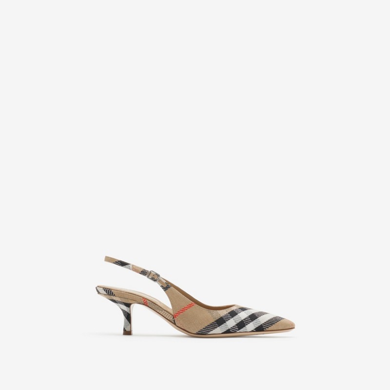 Burberry Zapatos de tacón destalonados Birdie CheckPrecio 650 00 € Novedades