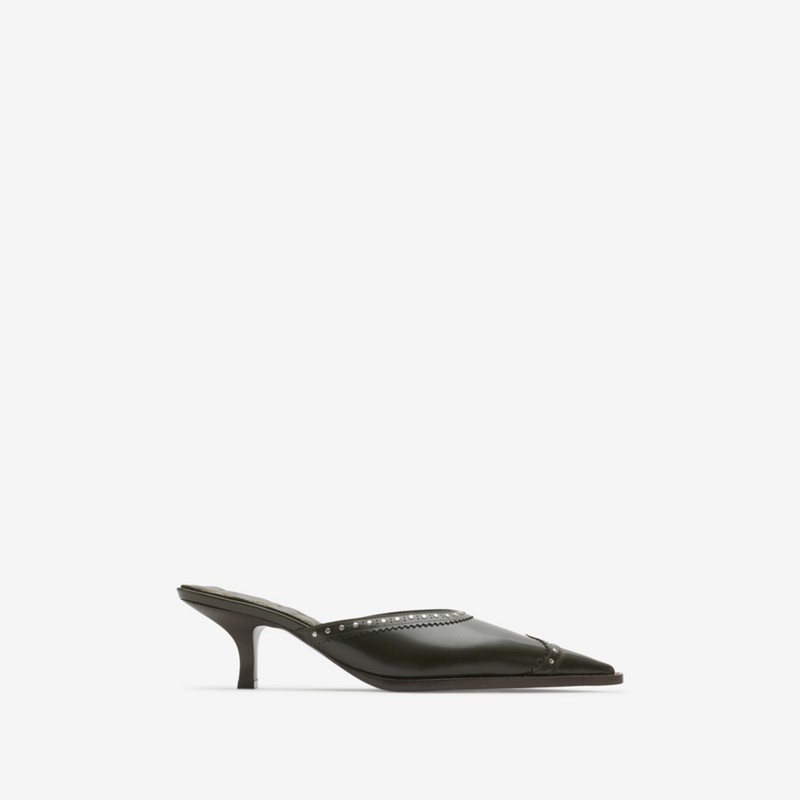 Burberry Zapatos destalonados Bird en piel con tacón y tachuelasPrecio 890 00 €
