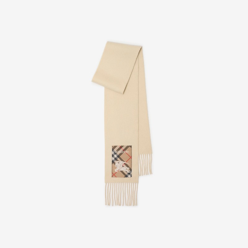 Burberry Bufanda en cachemir con aplique CheckPrecio 420 00 € Rebajas baratas