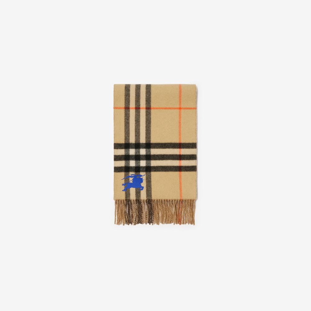 Burberry Bufanda reversible en cachemir Check con EKDPrecio 550 00 € Probador virtual Ventas relámpago