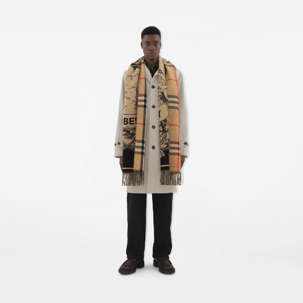 Burberry Bufanda reversible en cachemir con EKDPrecio 820 00 € Descuento