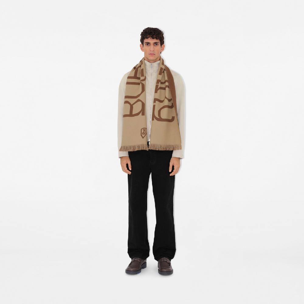 Burberry Bufanda en lana con logotipoPrecio 320 00 € Rebajas online