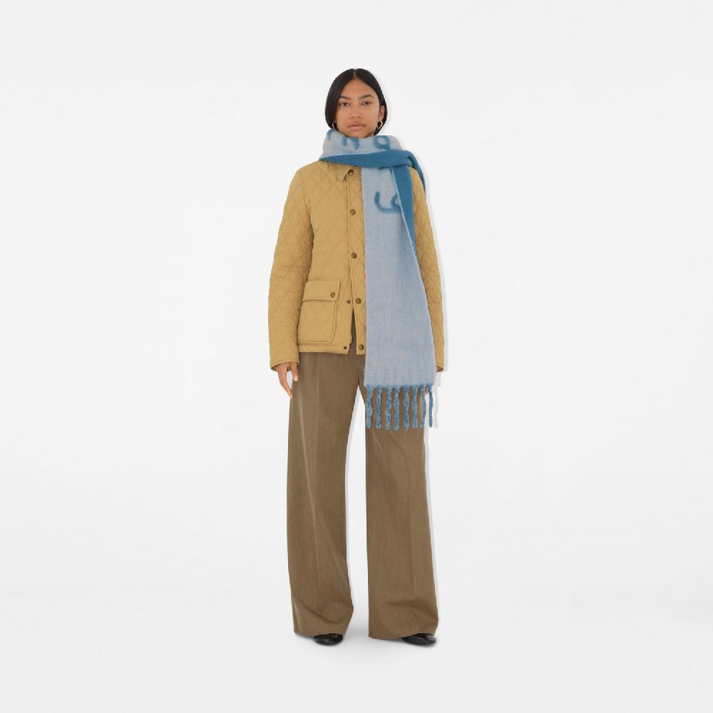 Burberry Bufanda reversible en mezcla de alpaca y lana con logotipoPrecio 290 00 € Probador virtual Oferta especial