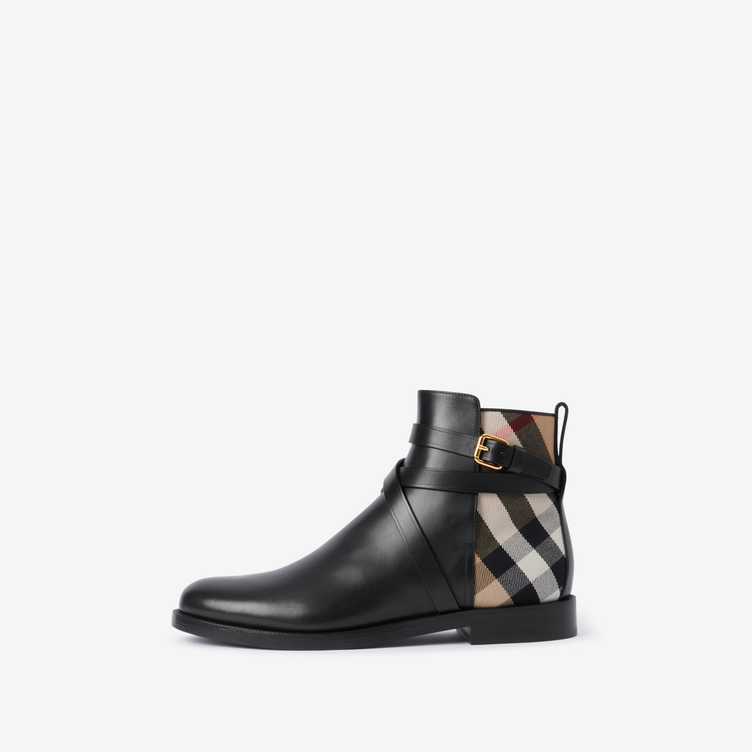 Burberry Botines en piel con paneles CheckPrecio 790 00 € Solo hoy