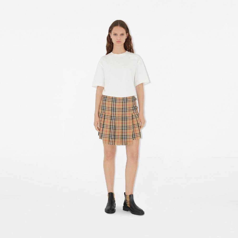 Burberry Botines Chelsea en piel con panel CheckPrecio 720 00 € Superdescuento