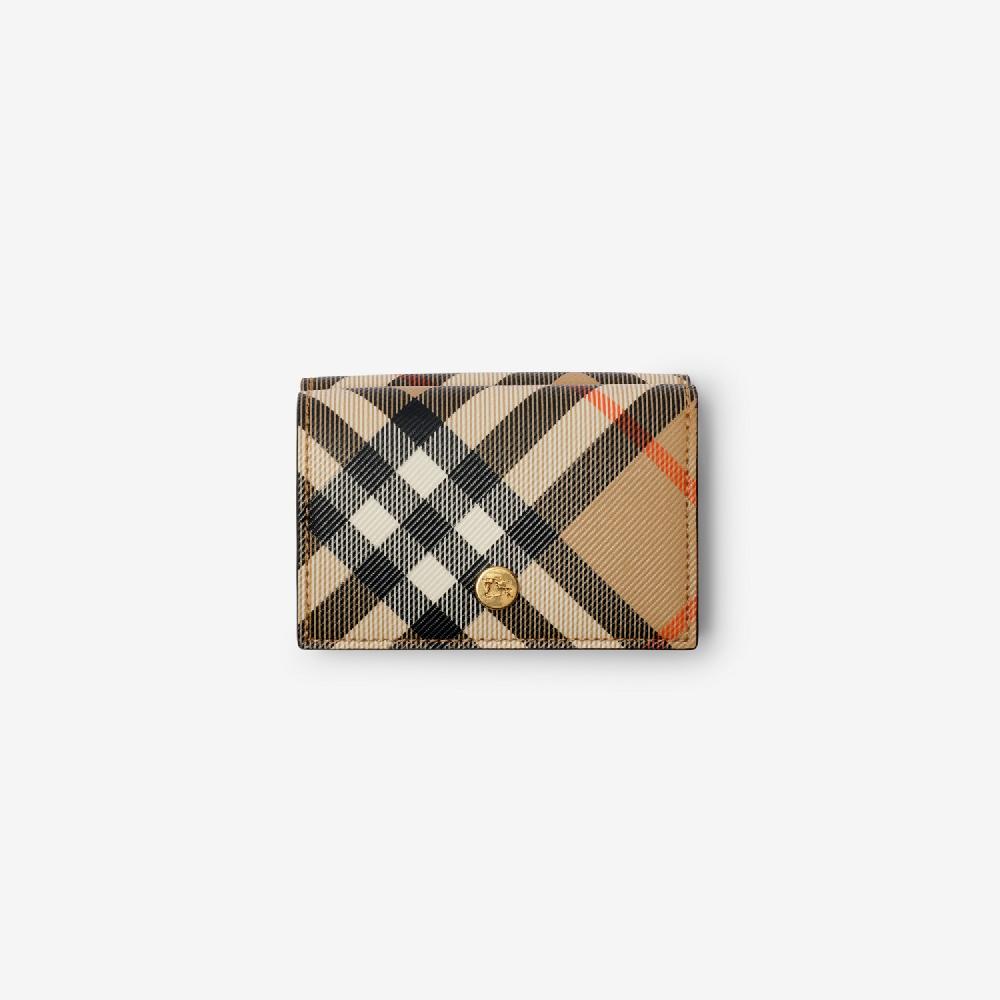 Burberry Cartera compacta CheckPrecio 450 00 € Personalizable con iniciales En oferta