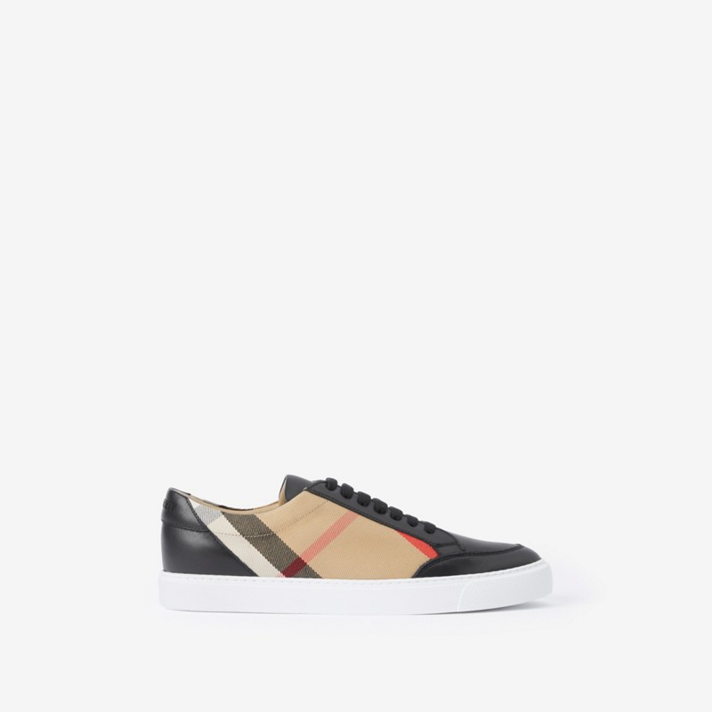 Burberry Zapatillas deportivas en piel y algodón a cuadros House ChecksPrecio 520 00 €