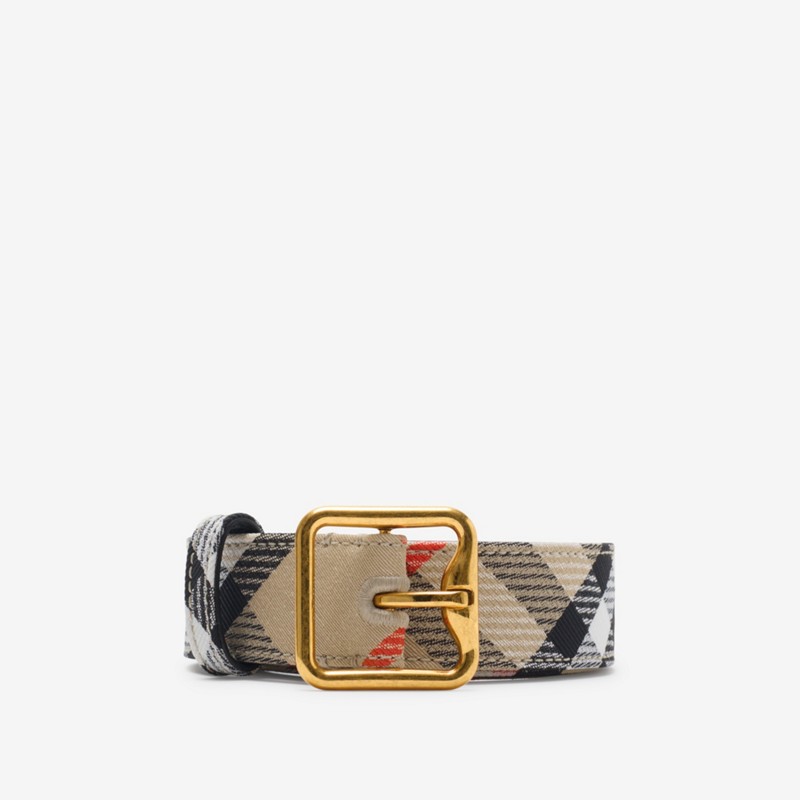 Burberry Cinturón Check con hebilla en forma de BPrecio 350 00 € Personalizable con iniciales