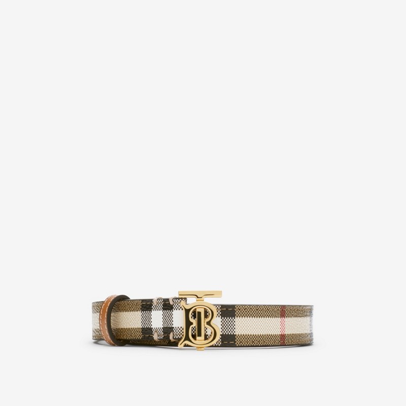 Burberry Cinturón TB en tejido CheckPrecio 320 00 € Personalizable con iniciales Venta caliente