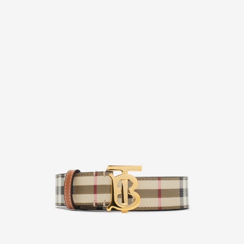 Burberry Cinturón TB en tejido Check y pielPrecio 350 00 € En oferta