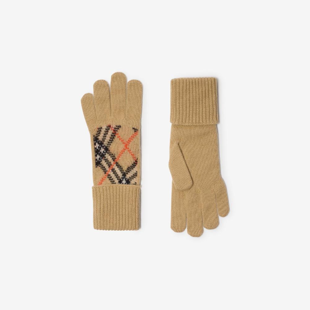 Burberry Guantes en mezcla de cachemir CheckPrecio 250 00 € Último día