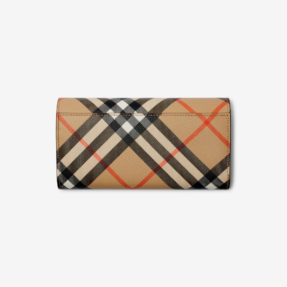 Burberry Cartera continental CheckPrecio 570 00 € Personalizable con iniciales Gran oferta