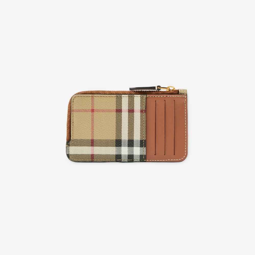 Burberry Tarjetero Check con cremalleraPrecio 270 00 € Última moda