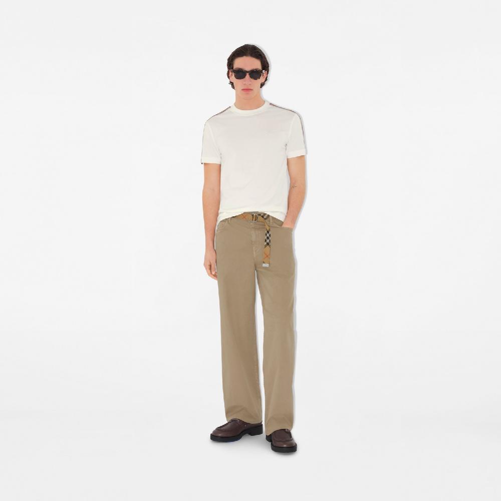 Burberry Camiseta en algodón con detalles CheckPrecio 390 00 € Novedades Oferta especial de fábrica