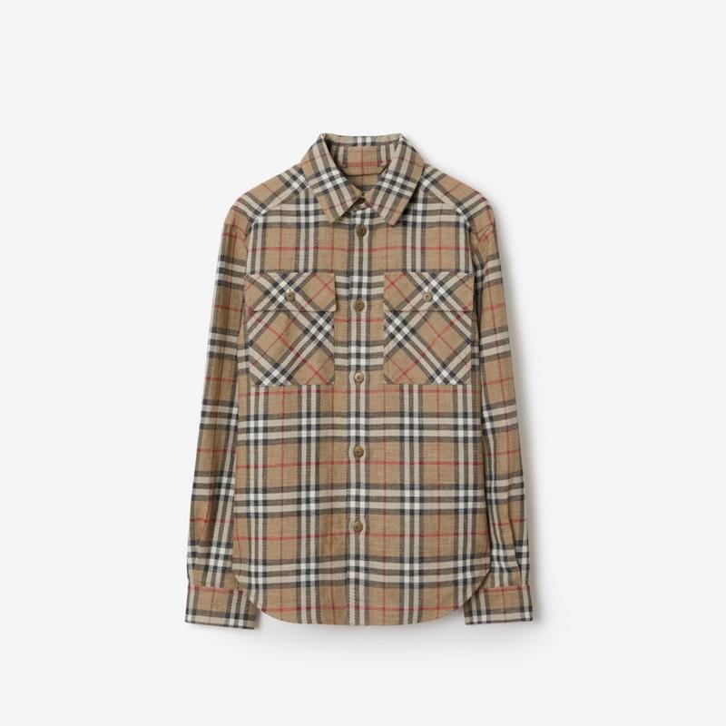 Burberry Camisa oversize en algodón y lino CheckPrecio 990 00 € Novedades Precios de Black Friday