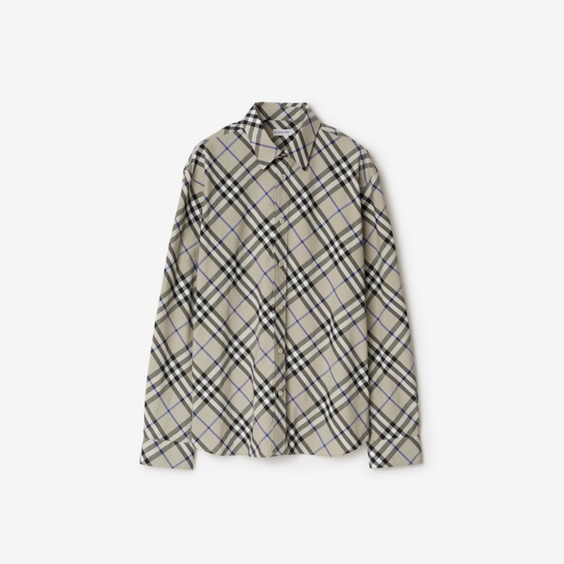 Burberry Camisa en algodón CheckPrecio 570 00 € Descuento por venta flash