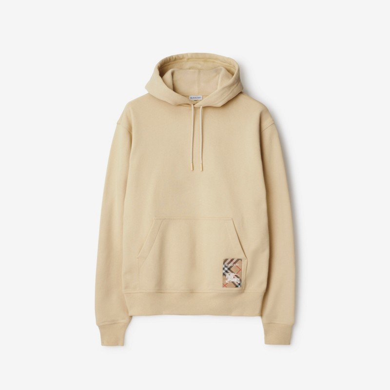 Burberry Sudadera en algodón con etiqueta Check y capuchaPrecio 620 00 € Ofertas especiales