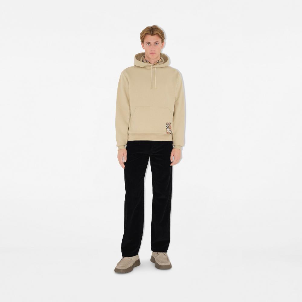 Burberry Sudadera en algodón con etiqueta Check y capuchaPrecio 620 00 € Ofertas especiales