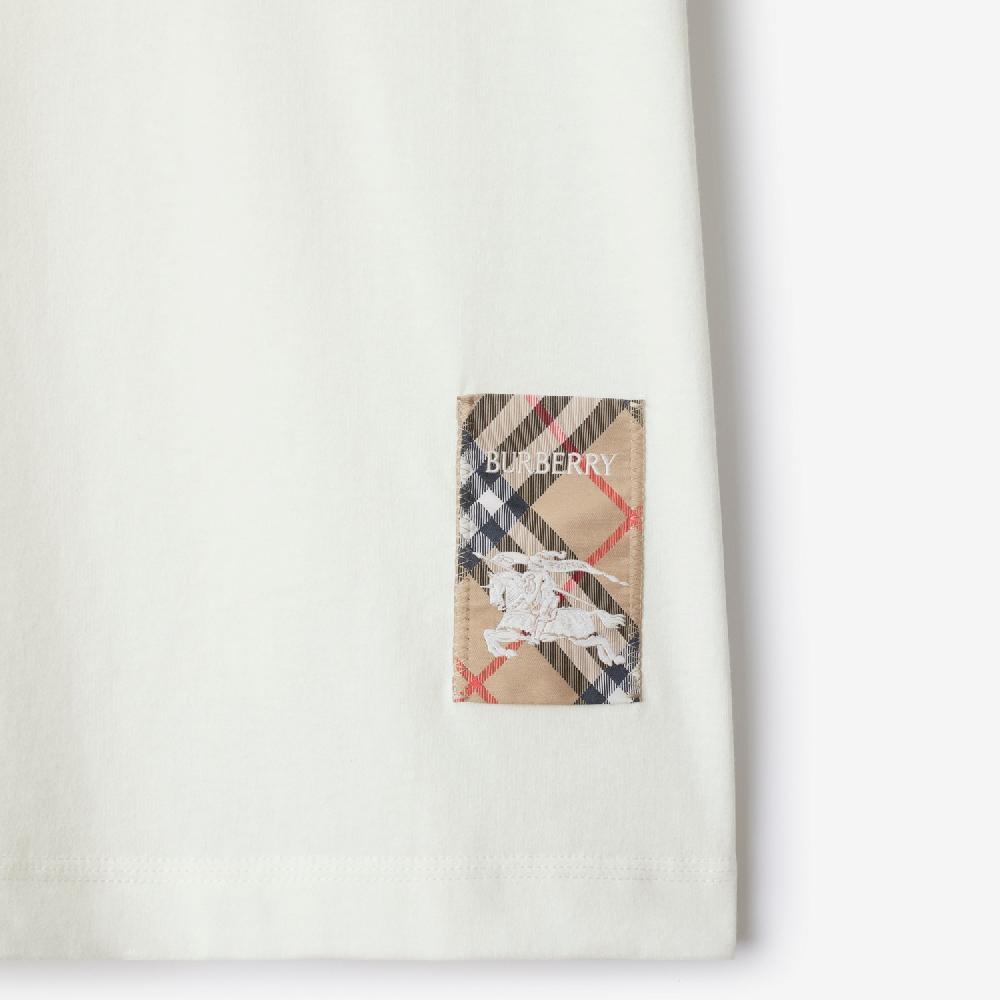 Burberry Camiseta en algodón con etiqueta CheckPrecio 320 00 € Ahorra y exporta
