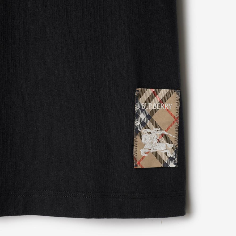 Burberry Camiseta en algodón con etiqueta CheckPrecio 320 00 € Precios de Black Friday