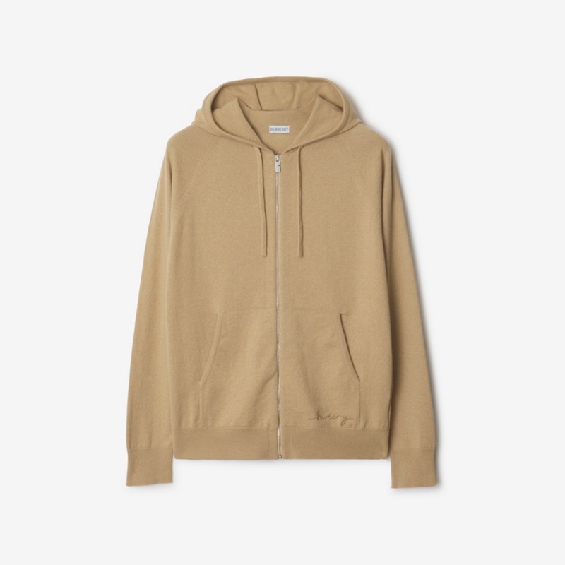 Burberry Sudadera en mezcla de cachemir con cremallera y capuchaPrecio 990 00 € Solo queda un día