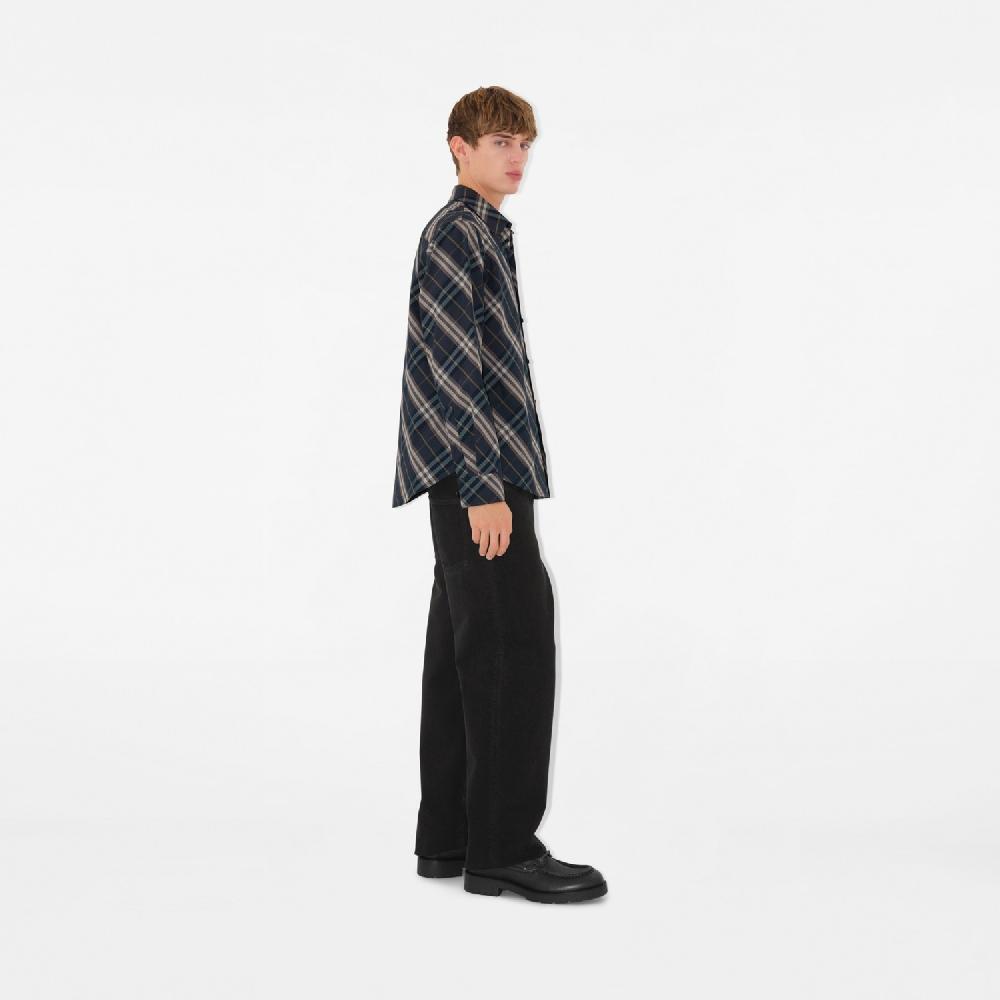 Burberry Camisa en algodón Check de corte holgadoPrecio 570 00 € Ofertas especiales