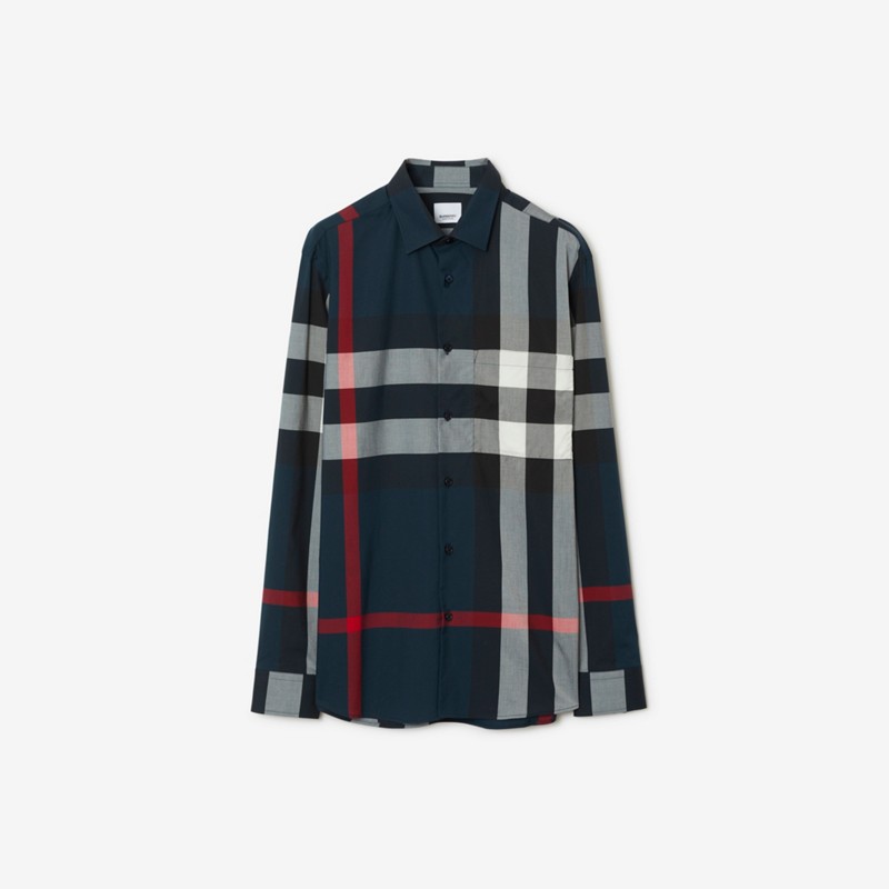 Burberry Camisa en algodón CheckPrecio 520 00 € Rebajas baratas