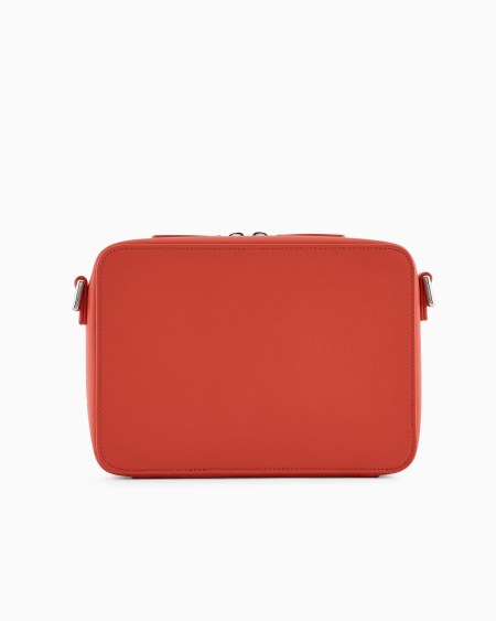﻿Armani Minifunda para cámara de piel saffiano regenerada con placa de águila ASV Superdescuento