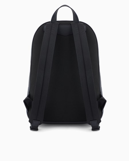 Armani Mochila de piel saffiano regenerada y nailon reciclado ASV Liquidación