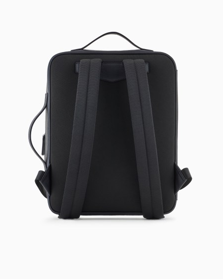 Armani Bolso modelo business con tirantes en piel saffiano regenerada y nailon reciclado ASV Limitado a 3 días