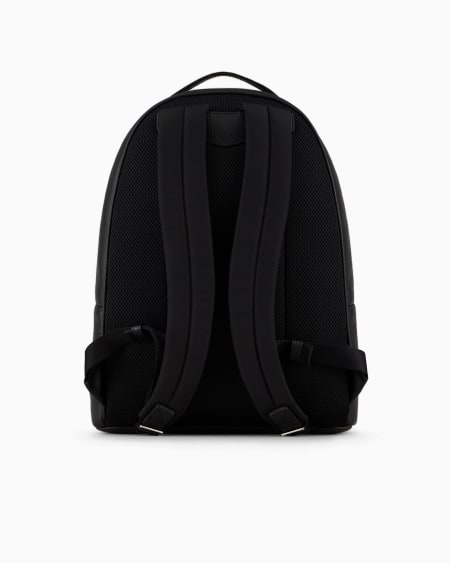 Armani Mochila redonda en piel abatanada Oferta exclusiva