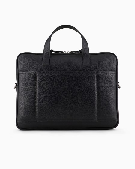 Armani Bolso modelo business de piel abatanada Última moda
