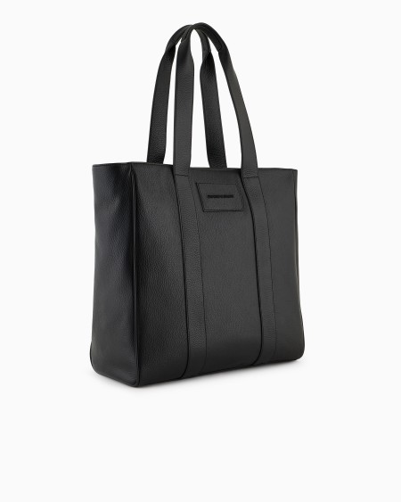 Armani Bolso shopper de piel abatanada Descuento por venta flash