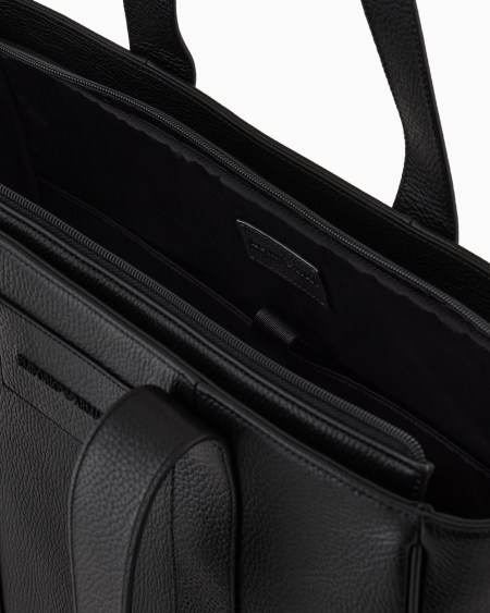 Armani Bolso shopper de piel abatanada Descuento por venta flash