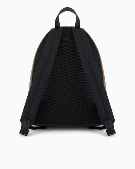 Armani Mochila de tejido jacquard con inscripción integral En línea