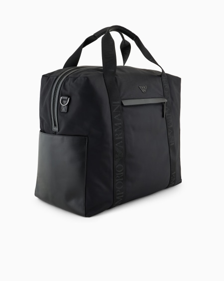 Armani Bolsa de gimnasio en nailon reciclado ASV Venta caliente