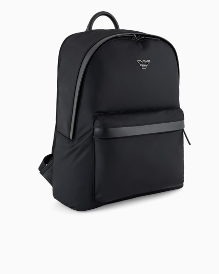 Armani Mochila redonda de nailon reciclado ASV Rebajas de fábrica