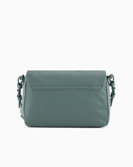 Armani Bolso bandolera con solapa de nailon reciclado ASV Descuento