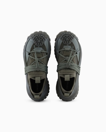 Armani Deportivas de malla con detalles de goma y cordón ceñidor Rebajas online