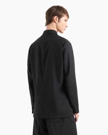 Armani Chaqueta de abotonadura sencilla en lana fría superligera COMPRAR AHORA