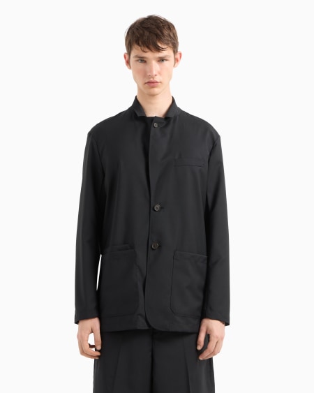 Armani Chaqueta de abotonadura sencilla en lana fría superligera COMPRAR AHORA